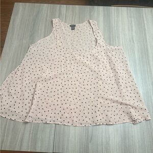 Rue21 Light Pink Heart Pattern Tank Top